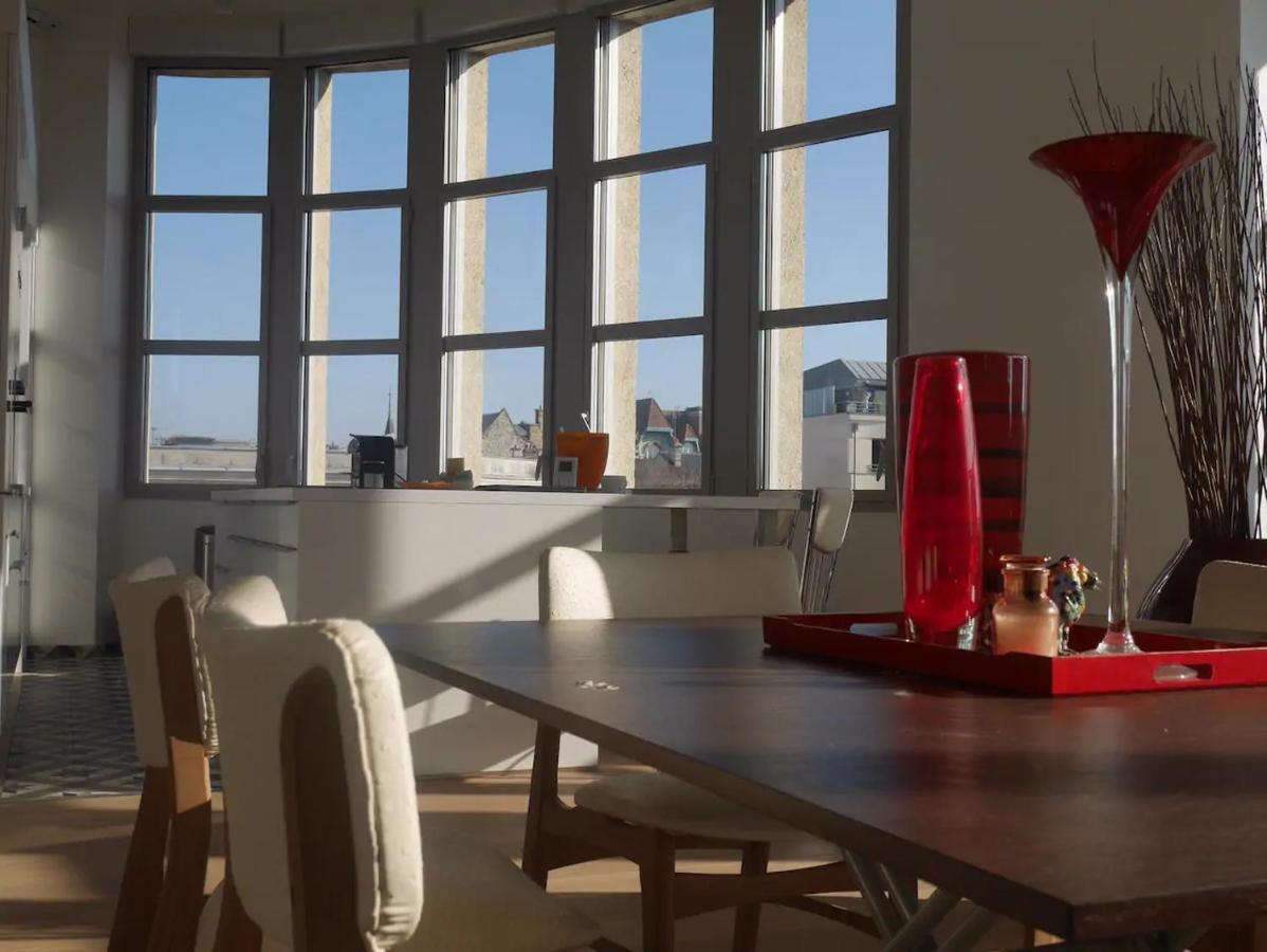 Ferienwohnung Loft Des Sacres - Vue Unique Sur La Cathedrale Reims Exterior foto